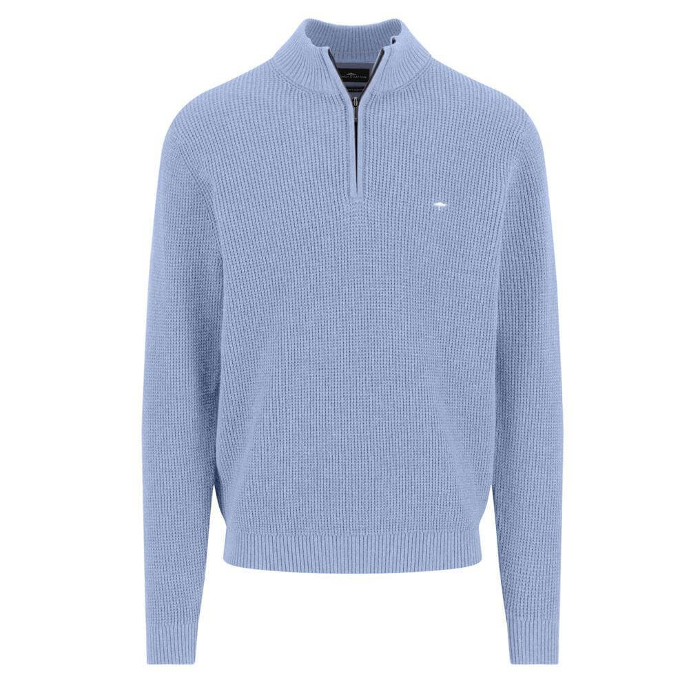 Fynch-Hatton Structured Cotton Zip Knit